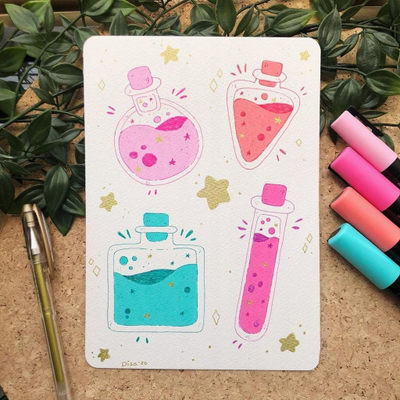 Marker boje Posca PC-1MR, majë e hollë, lavender