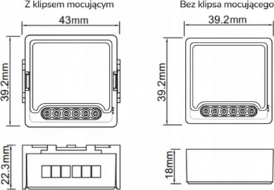 Modul rele i zgjuar OXT Mini, 1 qark pa N, ZigBee TUYA