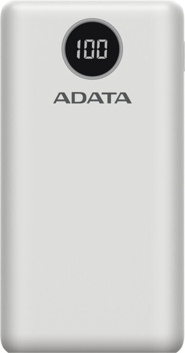 Powerbank ADATA P20000QCD, 20000 mAh, бел