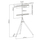 Mbajtëse për TV Techly ICA-TR18SAM, 165.1 cm (65"), e kaftë/zezë