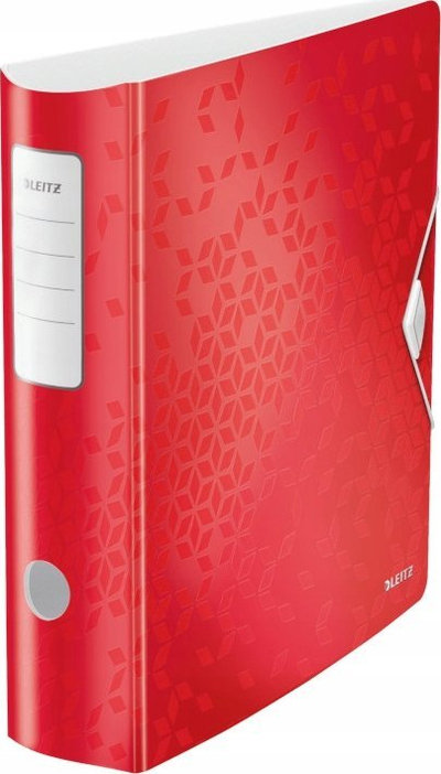 Klasor unazash LEITZ Active WOW, format A4, shpinë 80 mm, i kuq