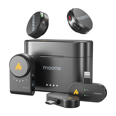 Mikrofon pa tel Maono WM650 A3, 2Tx 3Rx, USB C Lightning, i zi