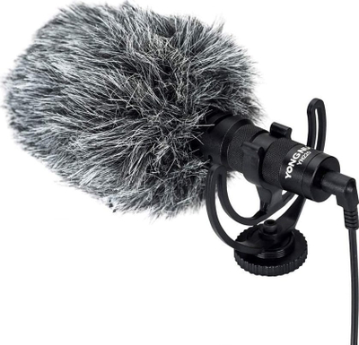 Mikrofon Yongnuo YN-220, i vogël, për podcast edhe video, i zi