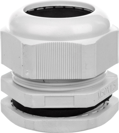 Gomë kabllore M50x1.5 IP68, poliamid, gri e hapur