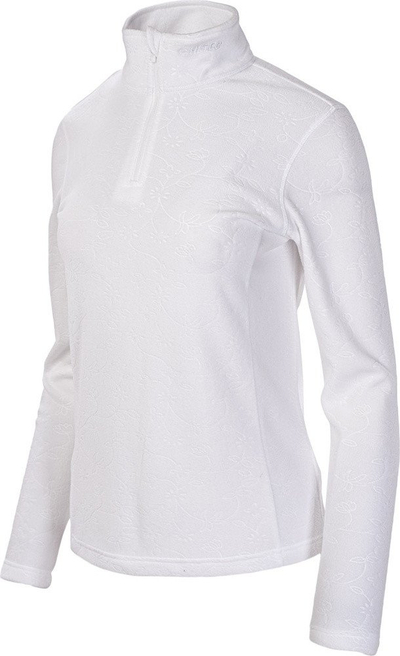 Bluzë polar për femra Hi-Tec Lady Elisa, mikrofleece, madhësia XS, e bardhë