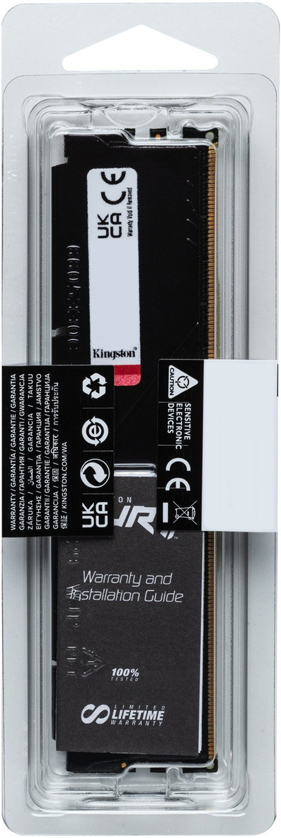 RAM Kingston FURY Beast, 32GB DDR5, 6000MT/s CL36, e zezë