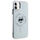 Mbrojtëse telefoni Karl Lagerfeld IML Metal Choupette Head, për iPhone 11 XR 6.1", MagSafe, e bardhë