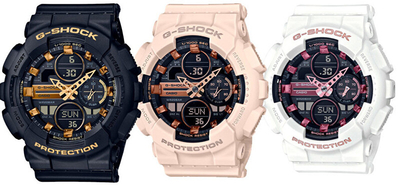 Orë për femra Casio G-Shock Original S-Series GMA-S140M-7AER (411), e bardhë