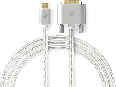 Kabllo adapter HDMI në DVI Nedis CCTB34800AL20, 2m, rezolucion 2560x1600, argjendtë