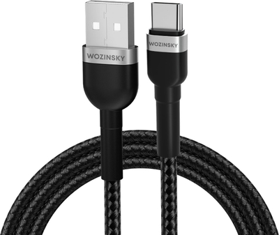 Kabllo USB Wozinsky WNBAC1, USB A në USB C, 2.4A, 1m, e zezë