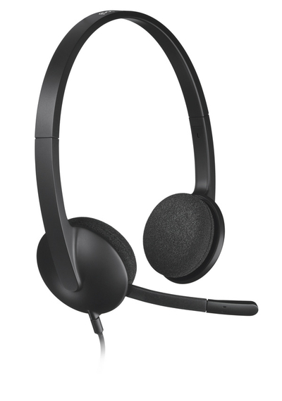 Kufje Logitech H340, me kabllo, të zeza