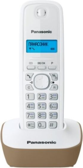Telefon fiks pa tel Panasonic, me ekran LCD, memorie për 50 numra, i bardhë