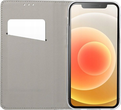 Futera magnetike Xiaomi Redmi Note 13 Pro 5G, tip libër, me mbajtëse, ngjyrë gold