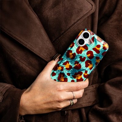 Mbrojtëse telefoni COOLCASC Animal Print Crazy Gepard, për iPhone 13 6.1", plastike, shumëngjyrëshe