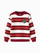 Pulovër Striped Knit  Cherry  Cream
