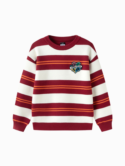 Pulovër Striped Knit  Cherry  Cream
