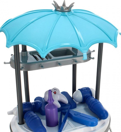 Set lodër mjeku Mega Creative MEDICAL SET, me shportë, blu gri