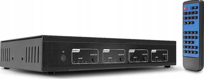Matrix HDMI Lindy 4x4 18G, 4K 60Hz, me audio, e zezë