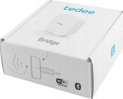 Ura inteligjente Tedee Bridge, WiFi dhe Bluetooth, plug and play, e bardhë