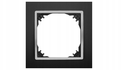 Kornizë dekorative Elektro-Plast FRAME PLATE SANTRA 4171-46, 1 seksion, IP20, e zezë me argjend