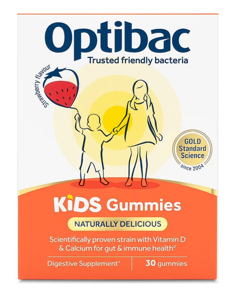 Kapsula Optibac Strawberry Kids Gummies, 30 copë