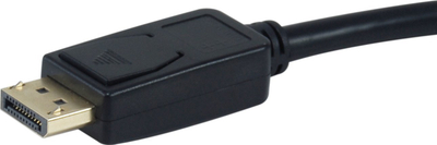 Adapter video Equip DisplayPort në DVI I 24+5, me një kabllo të shkurtër, i zi