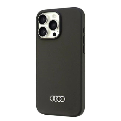 Kapak telefoni Audi Silicone Hardcase, për iPhone 16 Pro Max 6.9", silikon, i zi