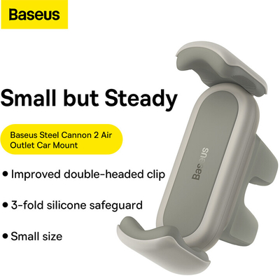 Mbajtës makine Baseus Steel Cannon 2, i bardhë