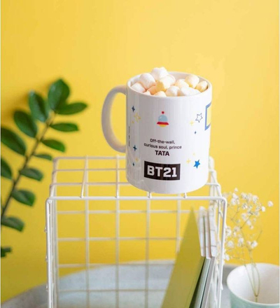Filxhan qeramike Line Friends BT21, 300 ml, lahet në pjatalarëse, shumëngjyrësh