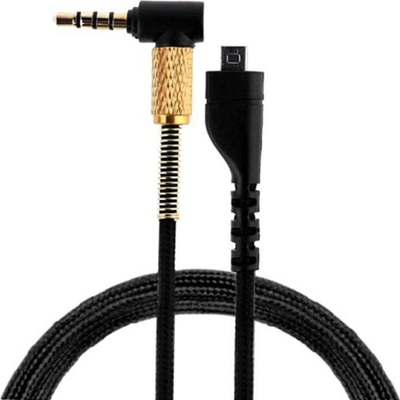 Kabllo audio AK293D për kufje Steelseries Arctis, 2 metra, jack 3.5mm, e zezë