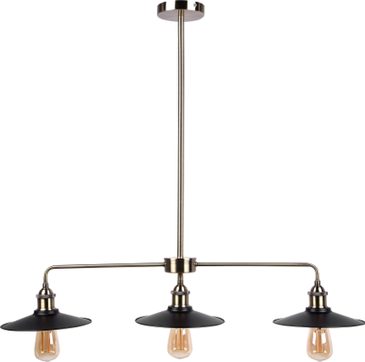 Lampë varëse MONTONE metal, 3 llamba, metal, e zezë