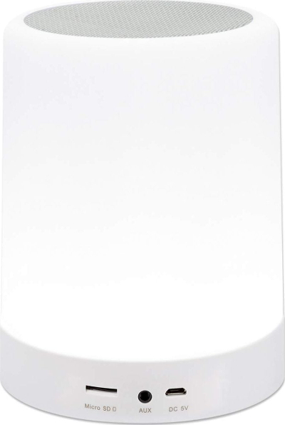 Altoparlant Bluetooth Sound Science LED, me drita shumëngjyrëshe, portë 3.5mm, i bardhë