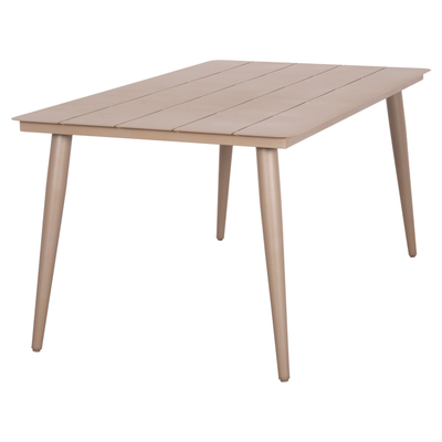 Tavolinë ngrënieje alumini Higer HM6291.04, drejtkëndore 160x90x78 cm, cappuccino