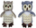 Lodër pellushi buf EDUKAMP Owl, 27cm, ngjyra të përziera