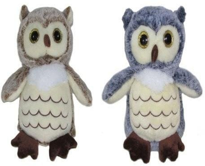 Lodër pellushi buf EDUKAMP Owl, 27cm, ngjyra të përziera