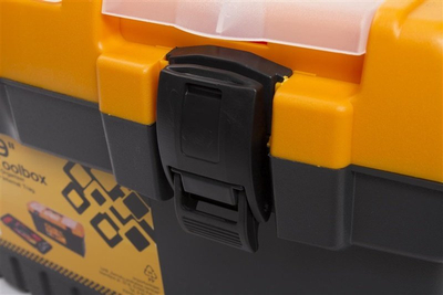 Kuti veglash Forte Tools TOOLBOX PT-19, 48.6x26.7x24 cm, plastike, gri