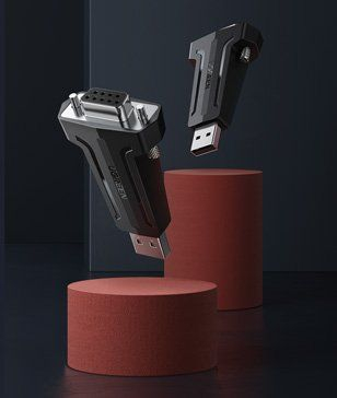 Adapter USB në RS232 Ugreen, DB9, USB 2.0, i zi