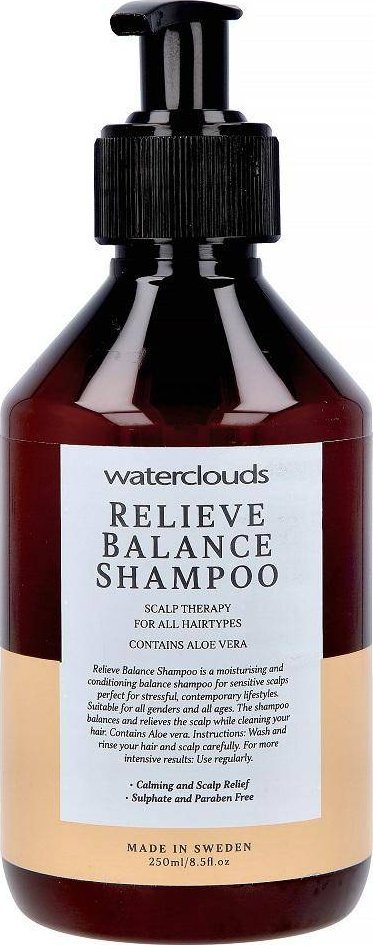 Shampo Waterclouds Relieve Balance, për flokë të yndyrshëm, me aloe vera, 250 ml