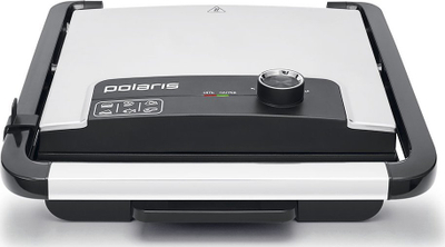 Grill elektrik Polaris PGP 1502, 30x27 cm, pllaka jo ngjitëse, gri me të zezë