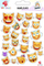 Ngjitëse për kalamaj Dodo Cat Emoticons, set figurina mace, 100 x 150 mm, shumëngjyrëshe