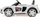 Makine elektrike lodër Jamara Audi R8 Spyder, 18V, Einhell Starter Kit, e bardhë