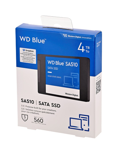 Disk SSD Western Digital Blue SA510, 4TB, 2.5", SATA III