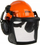 Заштитен шлем Stihl Function Basic, најлонска визир маска, чепчиња за слух, портокалов