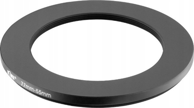 Unazë adapteri filtri JJC FreePower, 77mm në 55mm, metal, e zezë