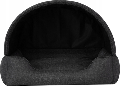 Куќичка со тента за кучиња PROMPTER, 2 во 1, 82x58 cm, сива