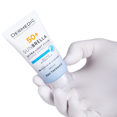 Krem fluid për lëkura normale dhe të thata Dermedic SUNBRELLA SPF50+, 40ml