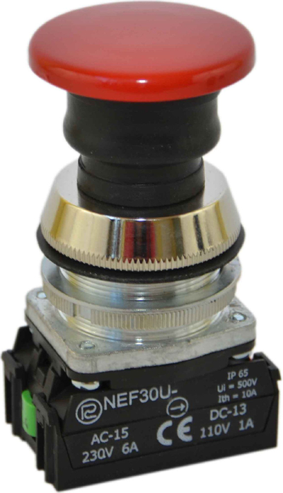 Buton kontrolli Promet (W0 - NEF30 - UD XY C), 30 mm, i kuq