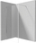 Mur dushi Deante Kerria, walk in, 100 cm, krom