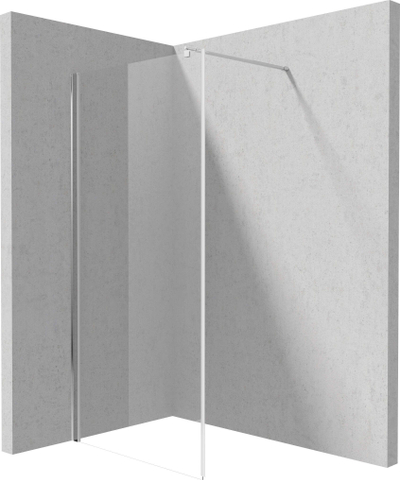 Mur dushi Deante Kerria, walk in, 100 cm, krom