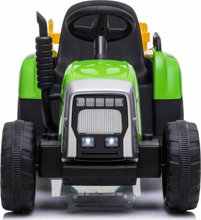 Traktor elektrik për fëmijë Ramiz MX-611, me rimorkio, deri 28 kg, jeshil